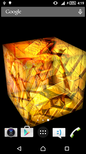 Android application 3D Golden Bricks LiveWallpaper screenshort