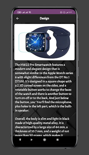 hw22 pro smart watch guide Screen 3