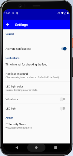 IT Security News & Notifier Screen 2