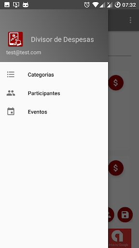 Android application Divisor de Despesas screenshort