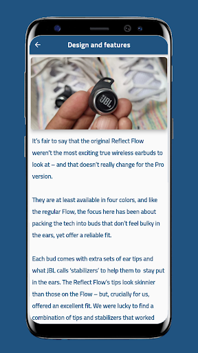 JBL Reflect Flow PRO Guide Screen 3