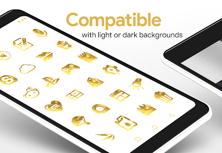 Gold Leaf Pro – Icon Pack Patched Apk 3