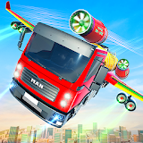 Flying Spray Tanker Transport: Flying Truck Game icon