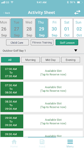 Android application Santa Ana Country Club screenshort
