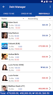 Екранна снимка на Debt Manager и Tracker Pro