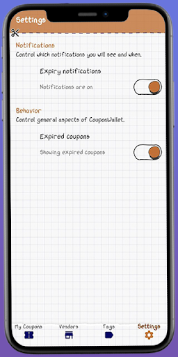 Android application Coupon Walletohn screenshort