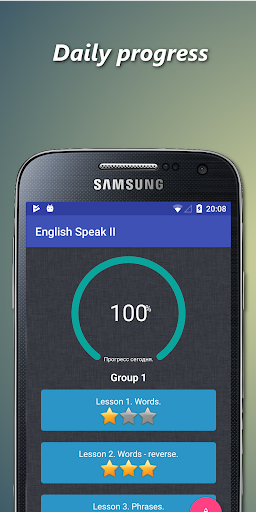 Android application English say screenshort