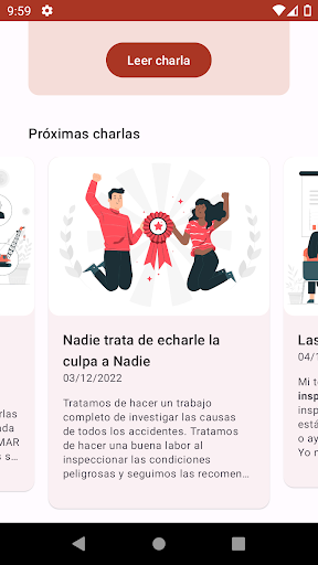 Charlas SSOMApp Screen 2