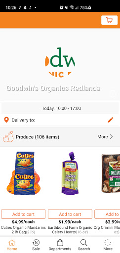 Android application Goodwin's Organic Foods screenshort