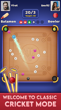 Game screenshot Carrom Cricket: Disc Pool Game hack