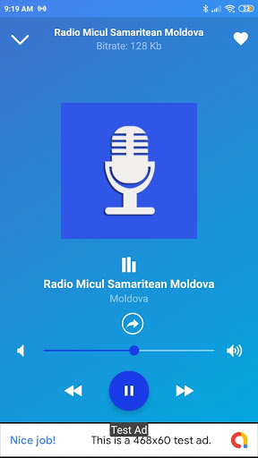 Android application radio micul samaritean moldova screenshort