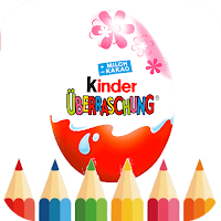 coloring easter kinder eggs