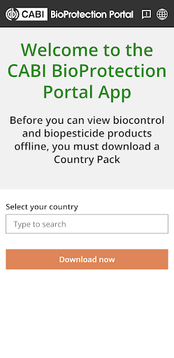Android application CABI BioProtection Portal screenshort