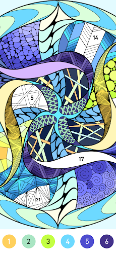 Mandala Pattern Coloring Gameのおすすめ画像3