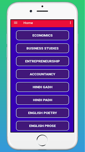 Android application 12Th Commerce Objective screenshort