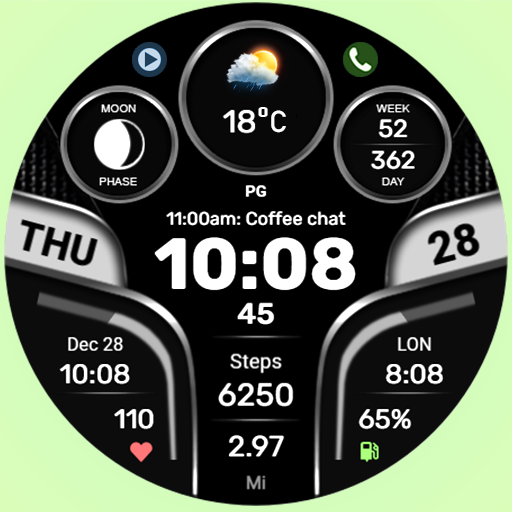 WFP 312 Stylish watch face logo