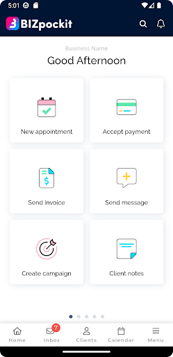 Android application BIZpockit screenshort