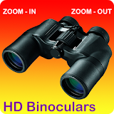 Binoculars long distance with zoom icon