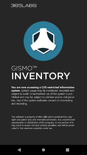 Android application Gismo Inventory screenshort