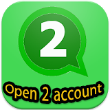 open 2 account whatsapp PRANK icon
