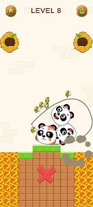 Panda Kawaii : Draw To Rescue