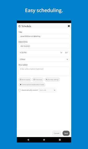 Remote Training Platform Screen 2