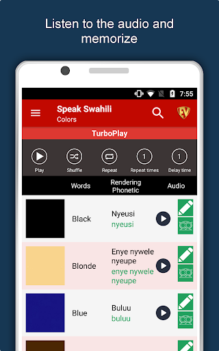 Screenshot of Learn Swahili Language Offline
