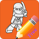 How to draw lego ninja icon