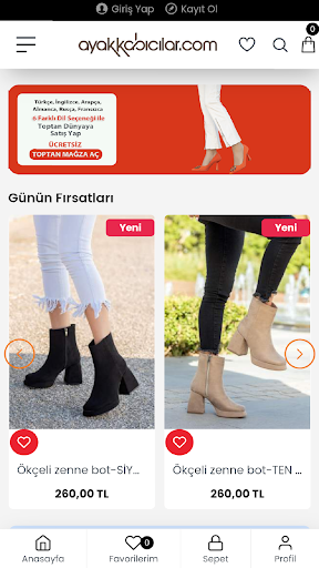 Android application Ayakkabicilar.com screenshort