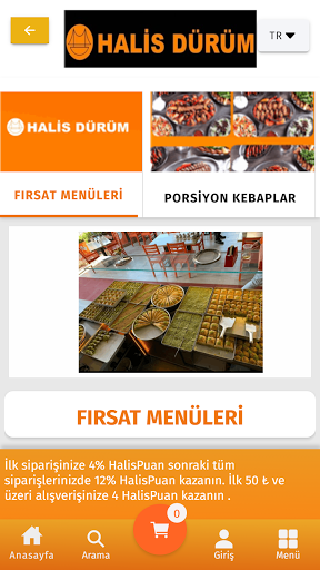 Android application Halis Dürüm screenshort