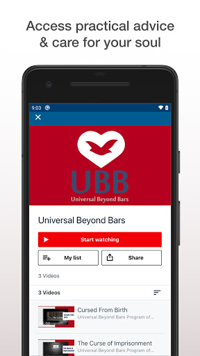 Screenshot of Universal Living Faith Network