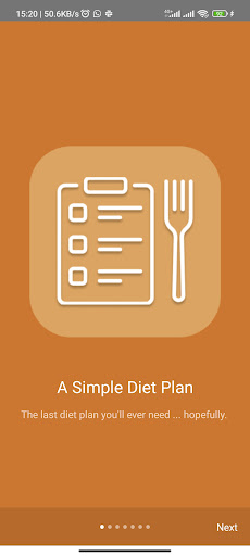 A Simple Diet Plan Screen 2