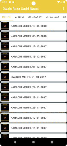 Owais Raza Qadri Naats Screen 2