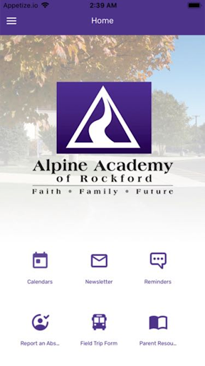Android application Alpine Academy of Rockford screenshort