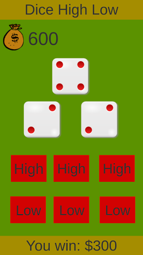 Dice High Low