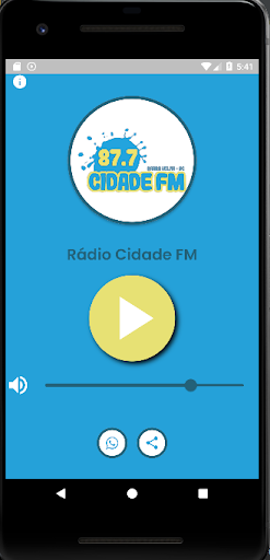 Android application Rádio Cidade FM screenshort