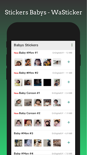 WaStickers - Korean Babys