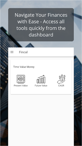 Android application Fincal - Financial Calculators screenshort