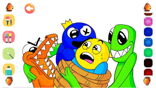 Rainbow Friends :Coloring game