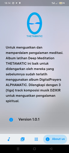 Android application Thetamatic screenshort