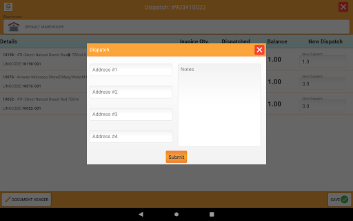 Genesis Dispatch Screen 2