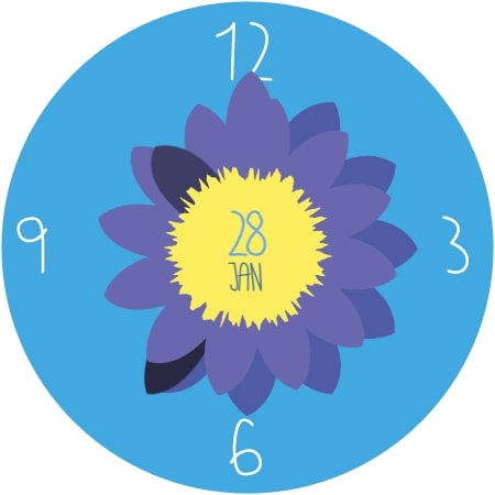 Simple Flower Watch Face screenshot 17