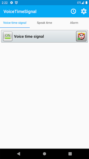 Android application VoiceTimeSignal screenshort
