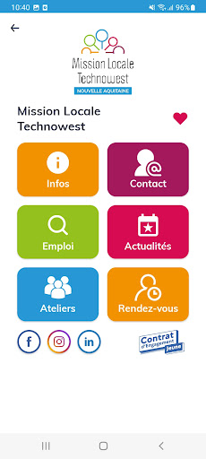 Android application Ma Mission Locale screenshort