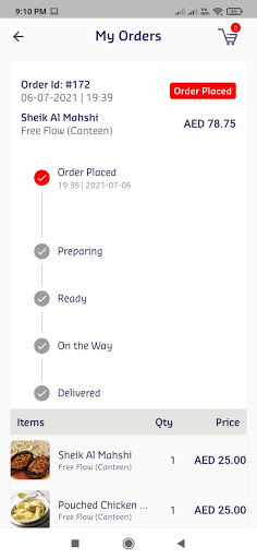 One Klick - Food Ordering Cli