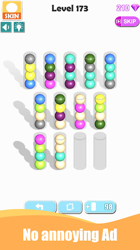 Android application Ball Sort 3D Puzzle Color Sort screenshort