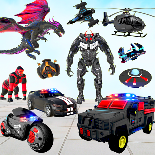 Grand Police Robot Car Game  Icon