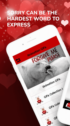 Android application Apology I Am Sorry Cards GIFs screenshort