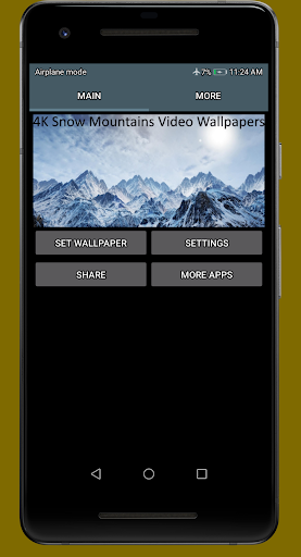 Snow Mountains Video Wallpaper Screen 3