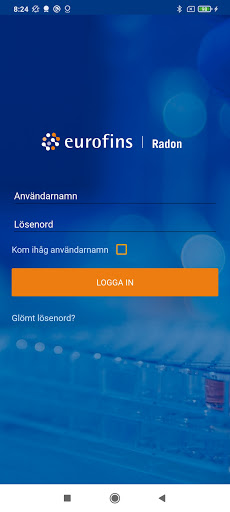 Android application Eurofins Radon screenshort